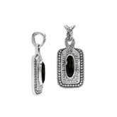 AP-6321-OX Sterling Silver Pendant With London Onyx Jewelry Bali Designs Inc